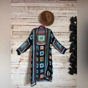 Colorful Crochet Cardigan